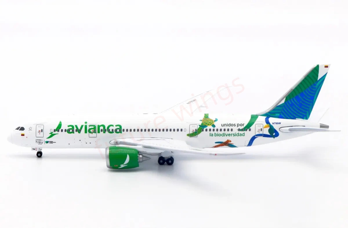 1:500 Aether Avianca B787-9 N799AV Diecast Aircraft Model +Free Tractor