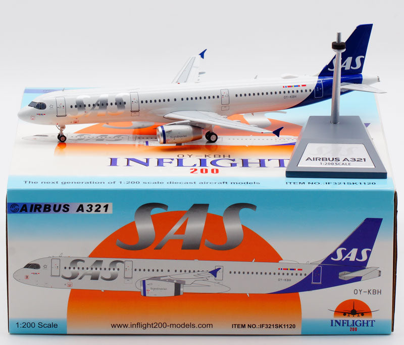 1:200 InFlight200 SAS Airbus A321 OY-KBH