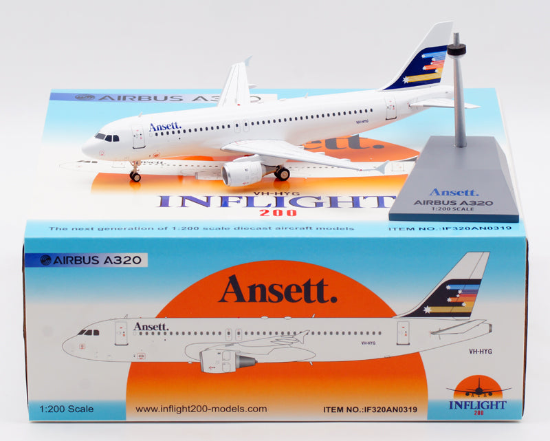 1:200 InFlight200 Ansett Airbus A320 VH-HYG
