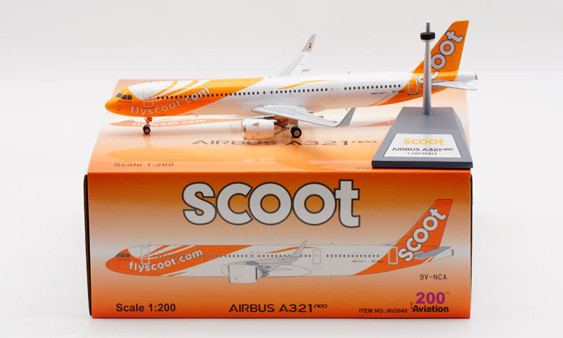 1:200 Aviation200 Scoot Airlines Airbus A321NEO 9V-NCA Aircraft Model