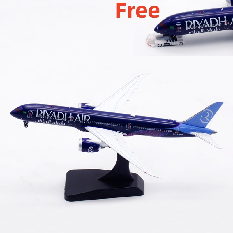1:400 Aviation400 Riyadh Air B787-9 N8572C Diecast Model Free Tractor+Stand