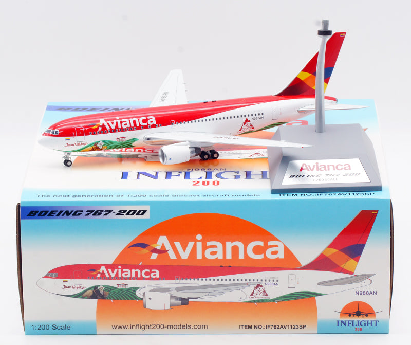 1:200 InFlight200 Avianca B767-200 N988AN Diecast Model With Stand