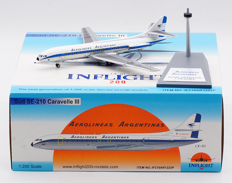 1:200 InFlight200 Aerolineas Argentinas Sud SE-210 LV-III Diecast Aircraft Model