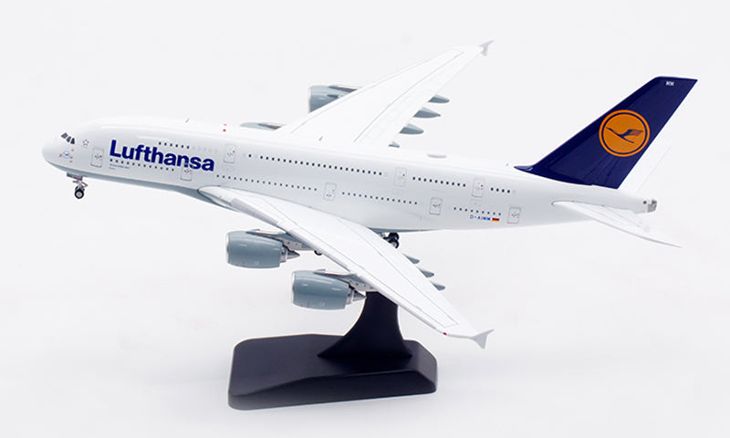 1:400 Aviation400 Lufthansa Airlines A380 D-AIMM Aircraft Model Free Tractor+Stand