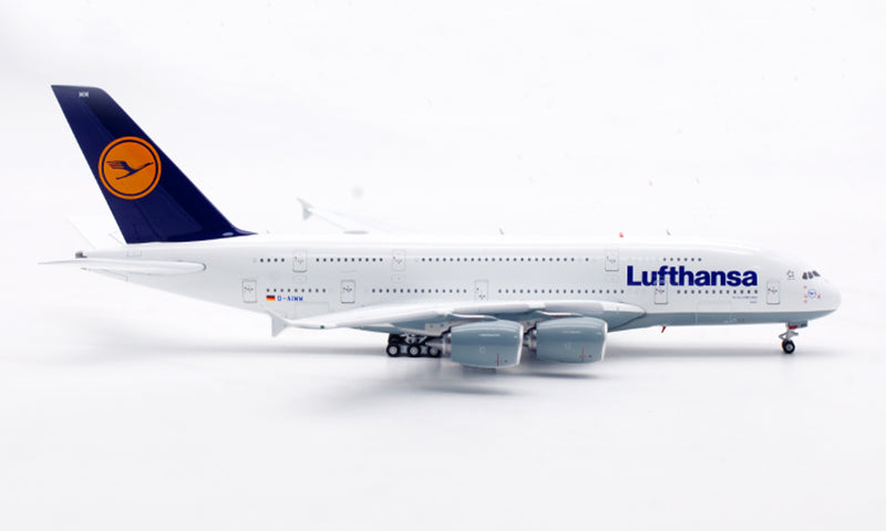 1:400 Aviation400 Lufthansa Airlines A380 D-AIMM Aircraft Model Free Tractor+Stand