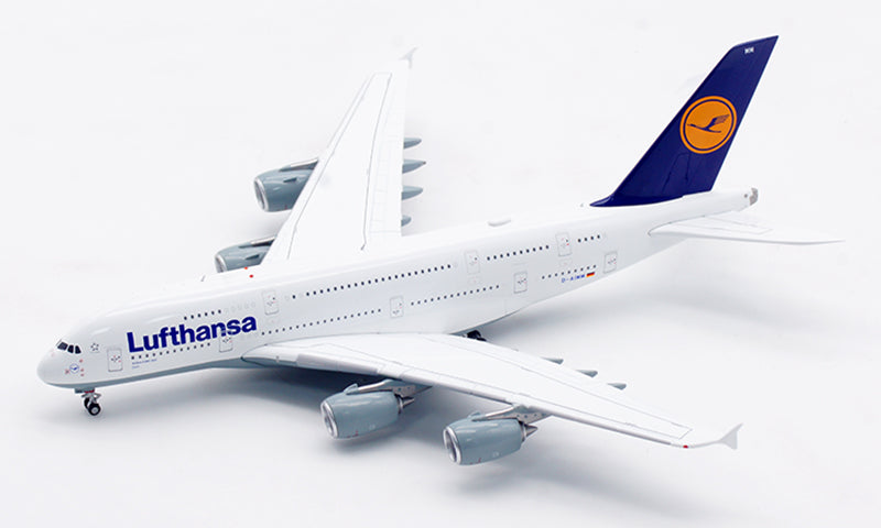 1:400 Aviation400 Lufthansa Airlines A380 D-AIMM Aircraft Model Free Tractor+Stand