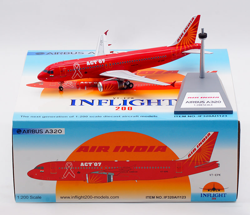 1:200 InFlight200 Air India A320 VT-EPK Diecast Aircraft Model With Stand