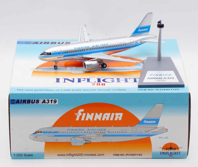 1:200 InFlight200 Finnish Airlines A319 OH-LVE "Retro Livery" Aircraft Model