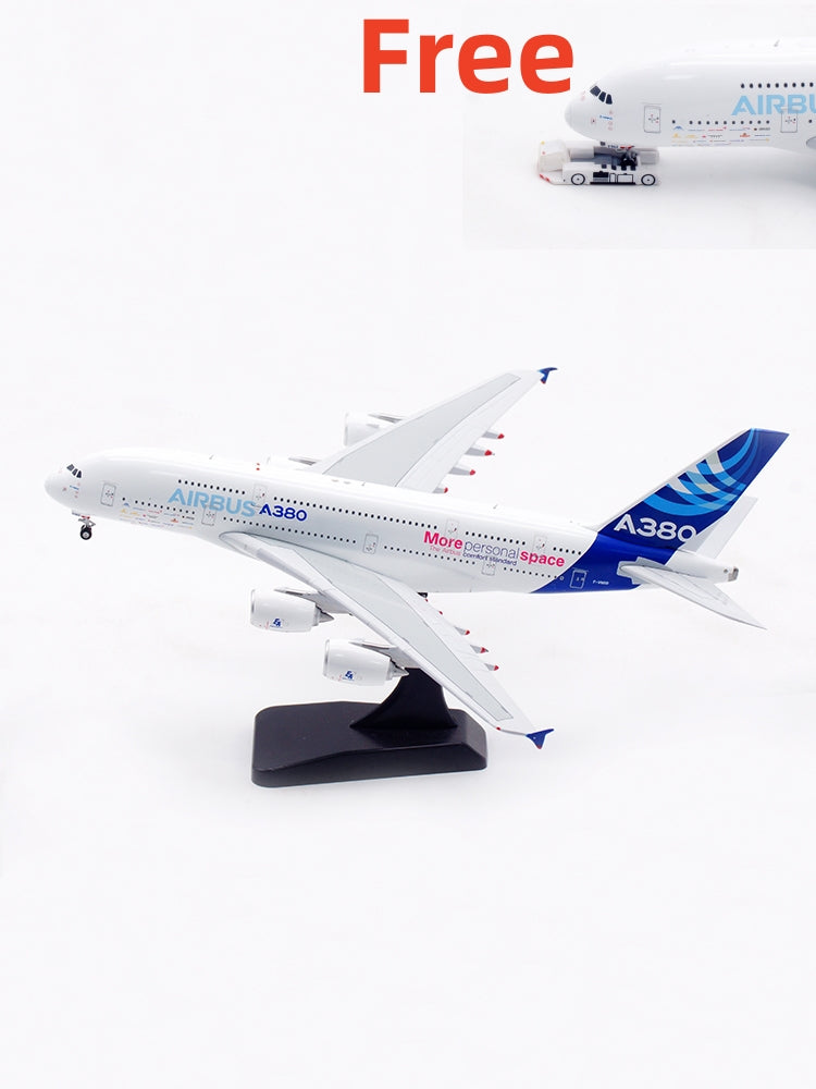 1:400 Aviation400 AV4220 Airbus A380 F-WWDD "More Personal Space" Aircraft Model Free Tractor+Stand