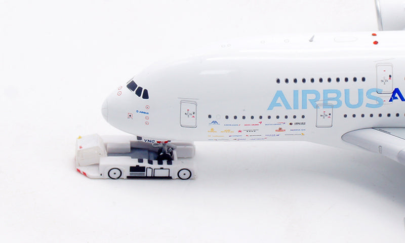 1:400 Aviation400 AV4220 Airbus A380 F-WWDD "More Personal Space" Aircraft Model Free Tractor+Stand