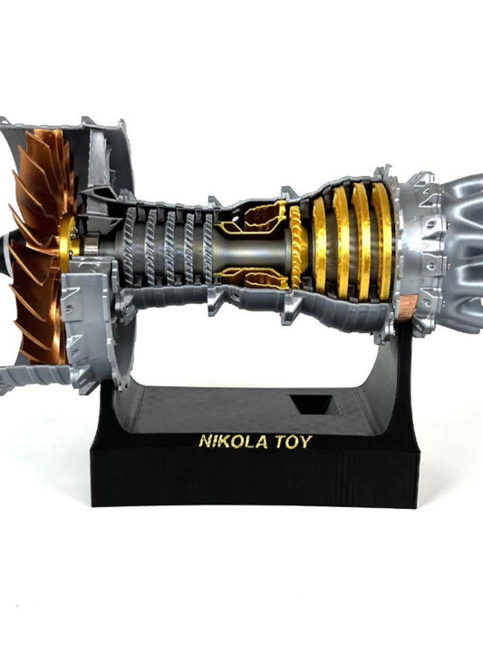 NIKOLATOY RR Trent900 Turbofan Engine Rotatable Model 21cm