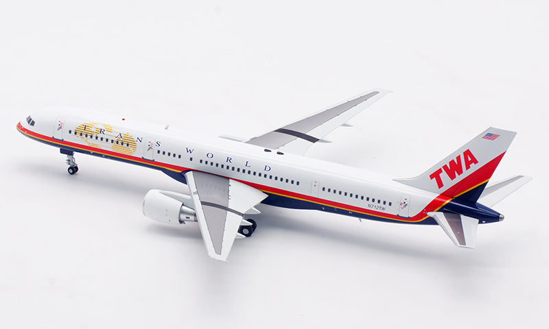 1:200 InFlight200 TWA B757-200 N712TW Aircraft Model With Stand