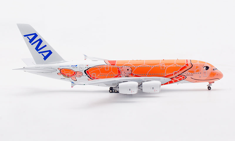 1:400 Aviation400 ANA A380 JA383A Aircraft Model Free Tractor+Stand