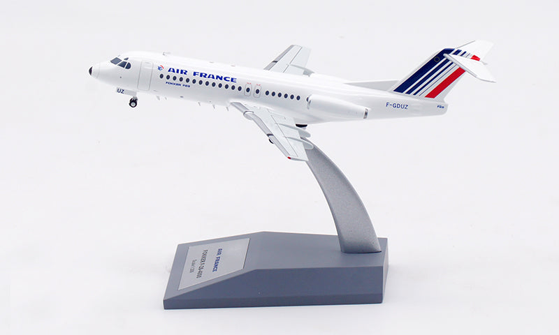 1:200 B-Models Air France Fokker F-28-4000 F-GDUZ Aircraft Model With Stand
