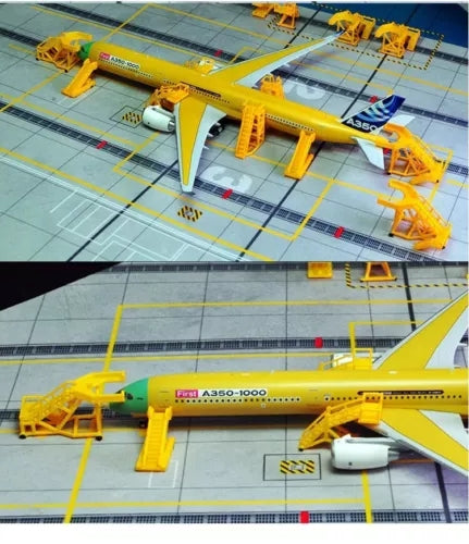 1:400 Airline Manufacture GSE Aircraft Maintenance Stand 8in1 Set
