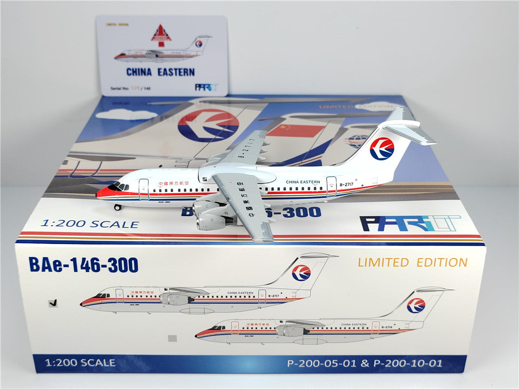 1:200 Patriot China Eastern BAE-146 B-2717 B-2719 Diecast Aircraft Model
