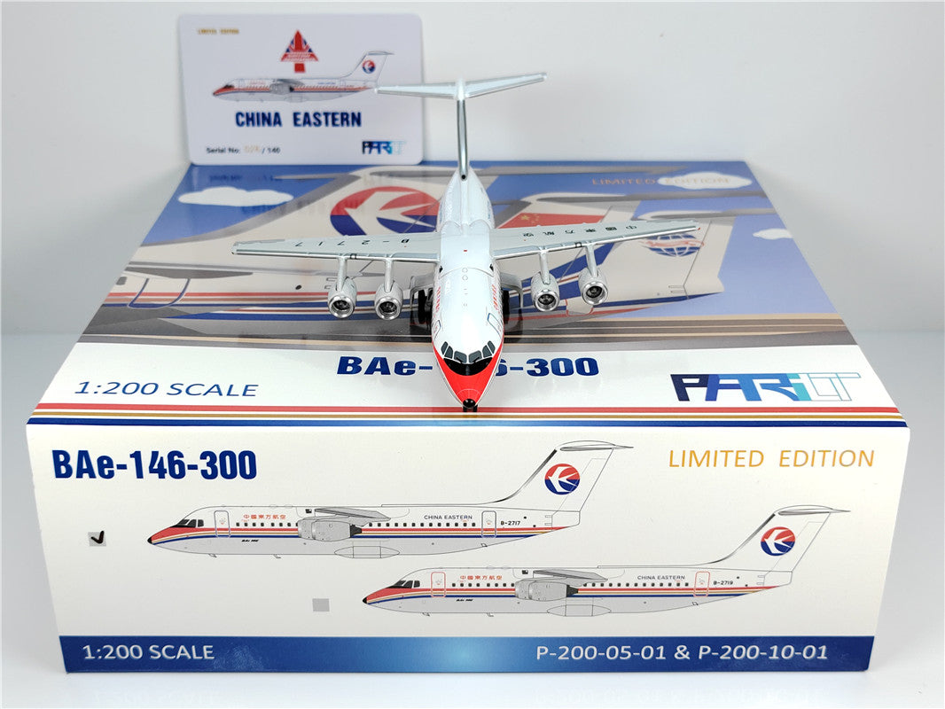 1:200 Patriot China Eastern BAE-146 B-2717 B-2719 Diecast Aircraft Model