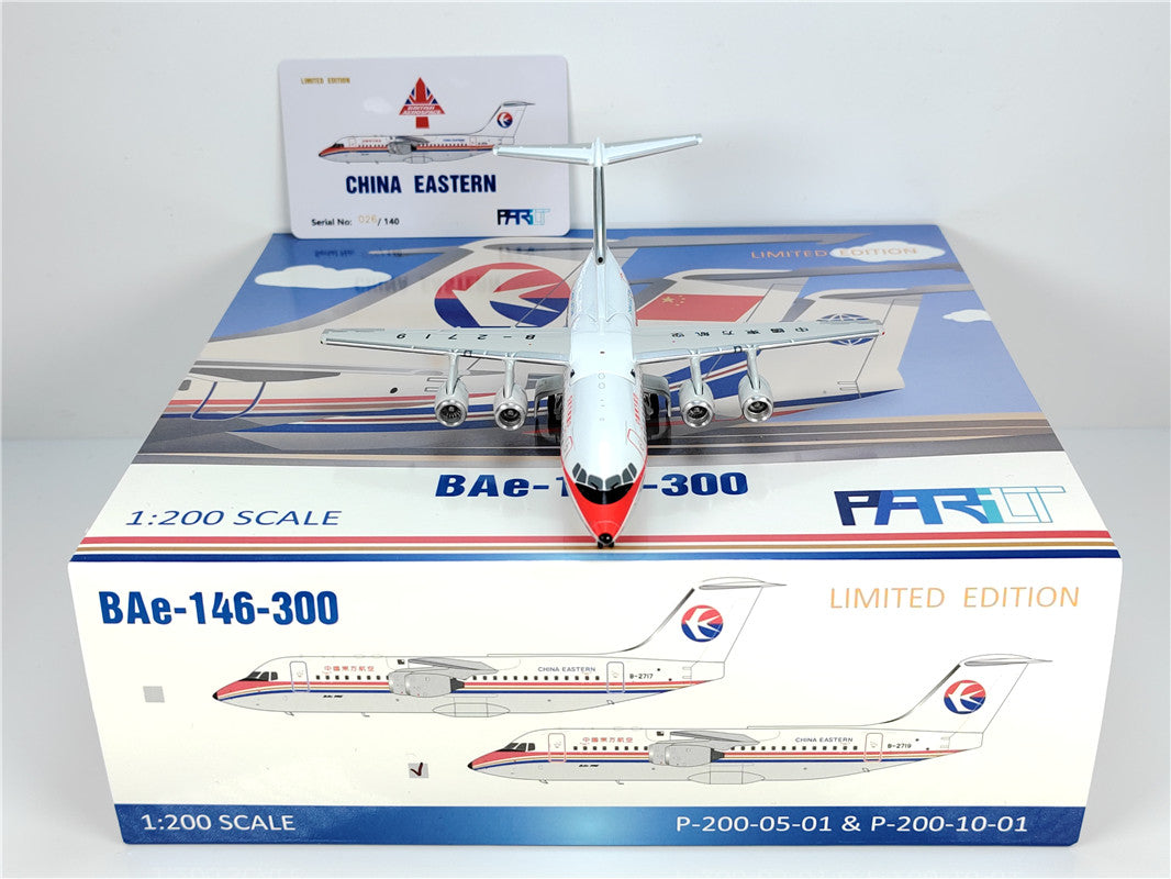 1:200 Patriot China Eastern BAE-146 B-2717 B-2719 Diecast Aircraft Model