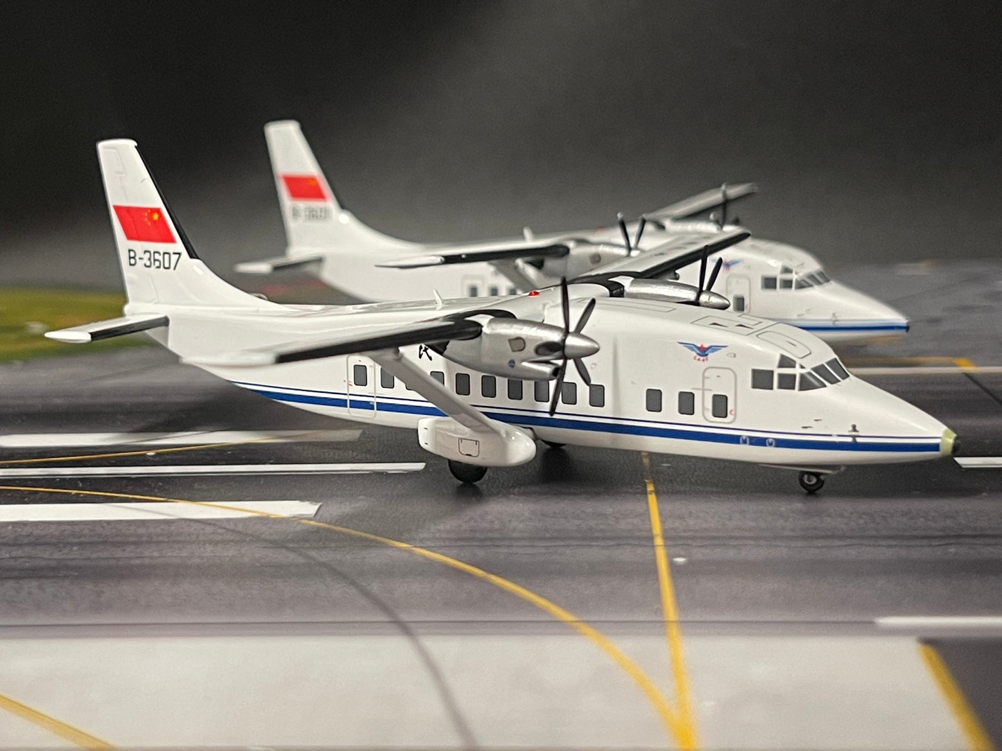 1:200 Patriot CAAC Short360 B-3601 B-3607 Diecast Aircraft Model