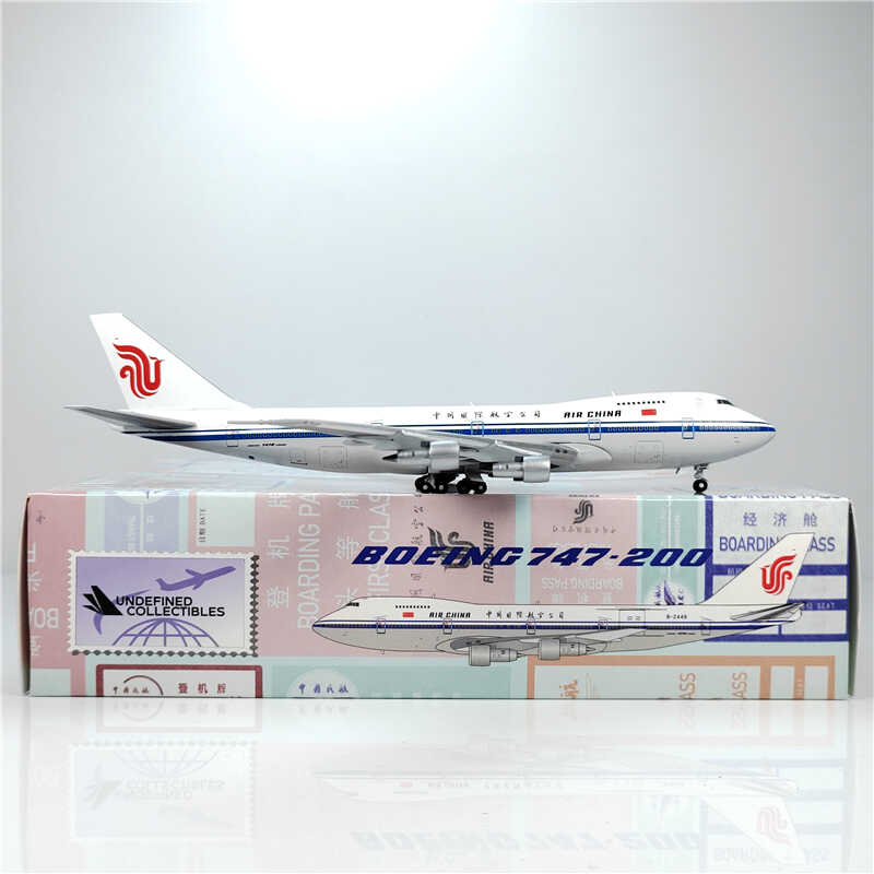 1:400 Undefined Collectibles Air China B747-200combi B-2446+Free Tractor