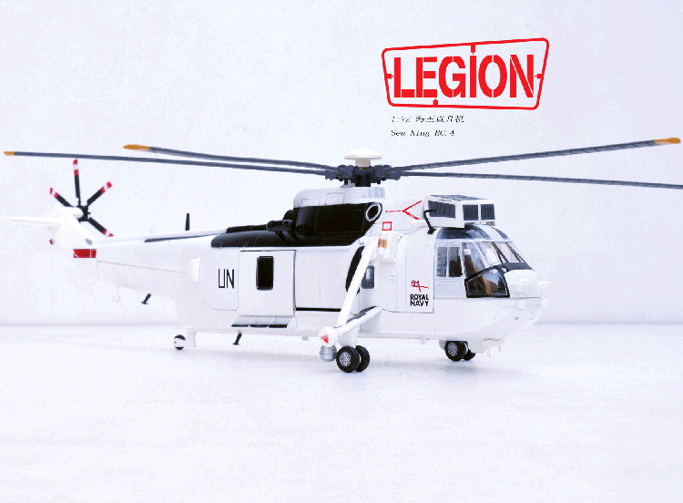 1:72 Legion 14008LC Sea King Helicopter United Nations Diecast Model