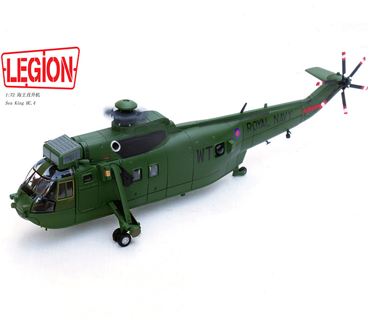 1:72 Legion 14008LB Sea King Helicopter -US 848 Naval Squadron-2011 Diecast Model