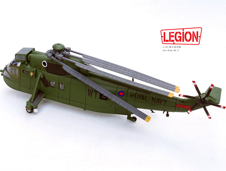 1:72 Legion 14008LB Sea King Helicopter -US 848 Naval Squadron-2011 Diecast Model