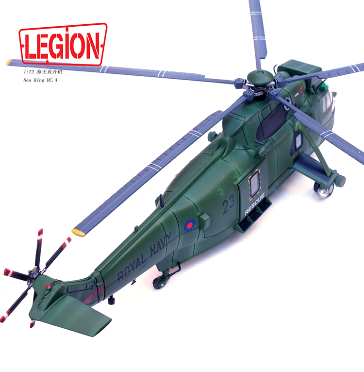 1:72 Legion 14008LF Sea King Helicopter HC.4 -Royal Navy 772 No.23 Model