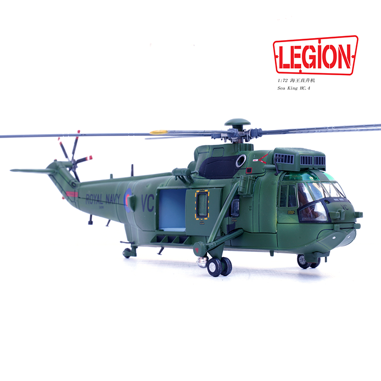 1:72 Legion 14008LE Sea King Helicopter HC.4 -Royal Navy ZA290 Diecast Model