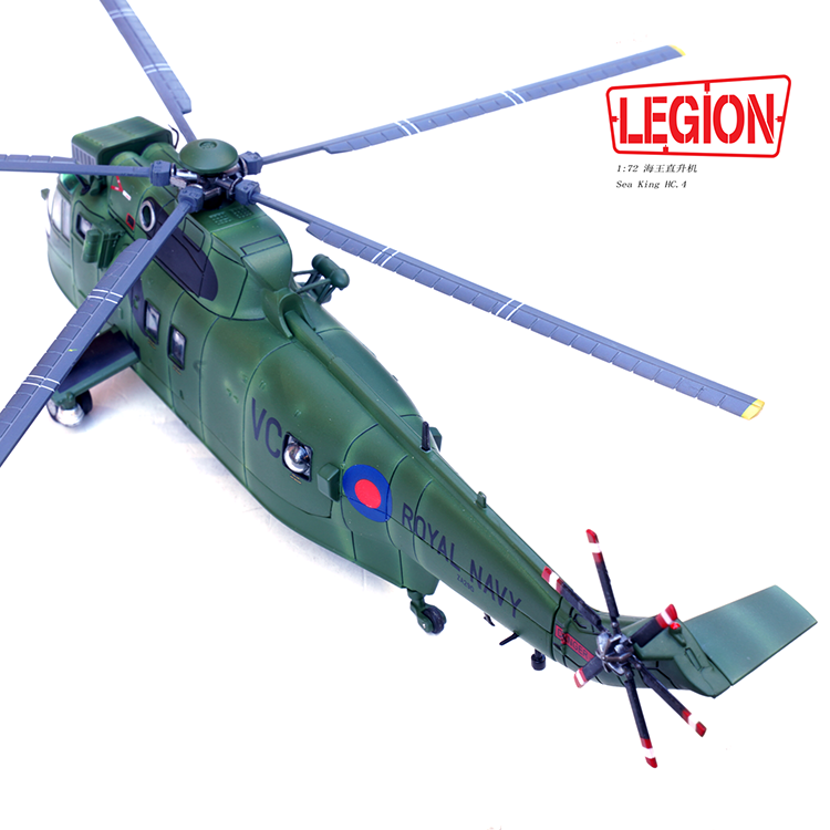 1:72 Legion 14008LE Sea King Helicopter HC.4 -Royal Navy ZA290 Diecast Model
