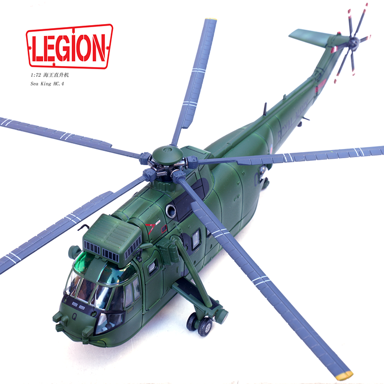 1:72 Legion 14008LJ Sea King Helicopter HC.4 -Royal Navy ZA296 Diecast Model