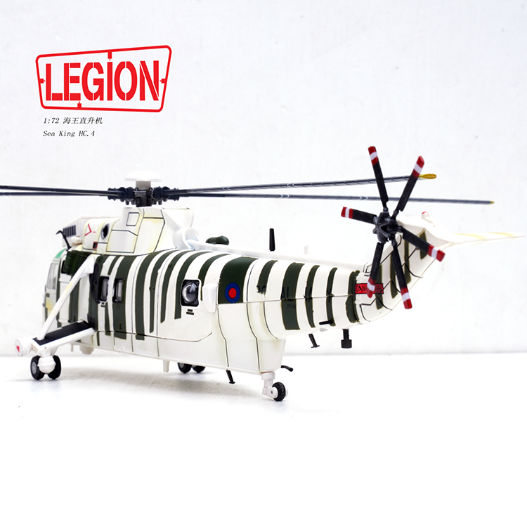 1:72 Legion 14008LI Sea King Helicopter HC.4 -Royal Navy ZF118 Diecast Model