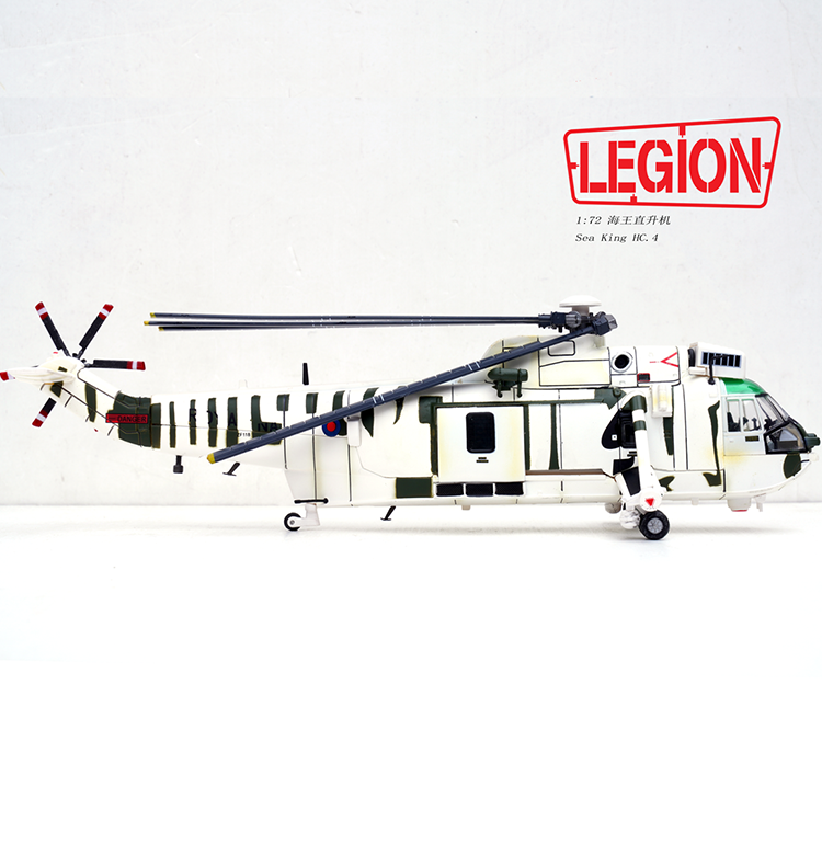 1:72 Legion 14008LI Sea King Helicopter HC.4 -Royal Navy ZF118 Diecast Model