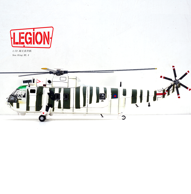1:72 Legion 14008LI Sea King Helicopter HC.4 -Royal Navy ZF118 Diecast Model