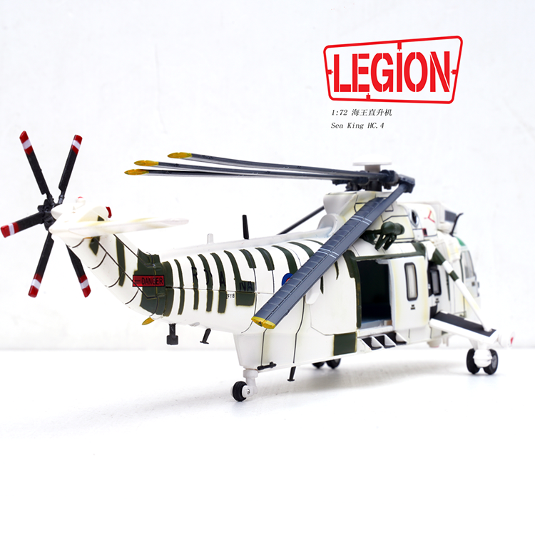 1:72 Legion 14008LI Sea King Helicopter HC.4 -Royal Navy ZF118 Diecast Model