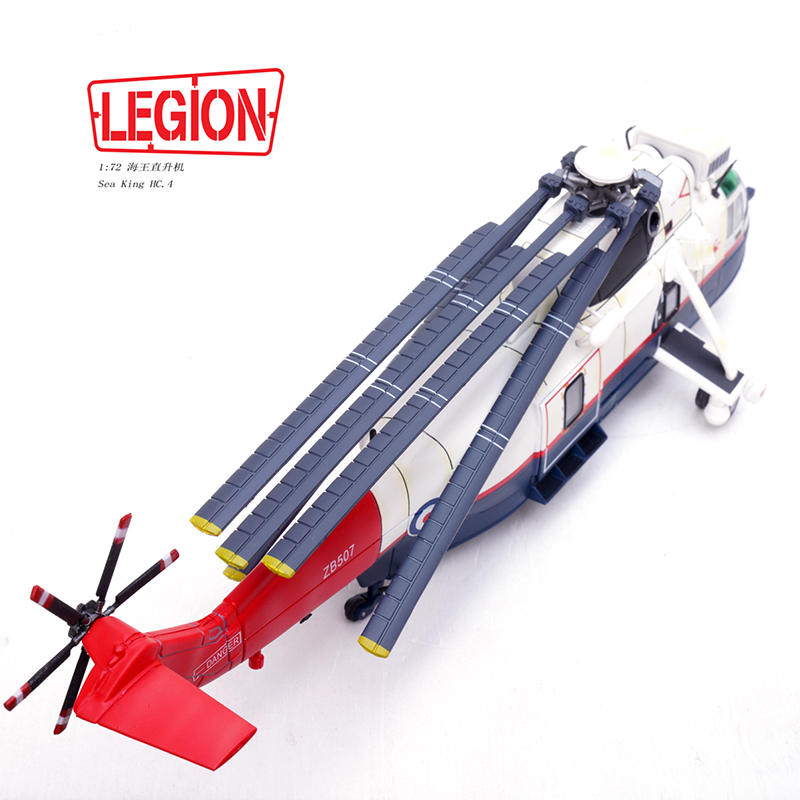 1:72 Legion 14008LD Sea King Helicopter HC.4 -Royal Navy ZB507 Diecast Model