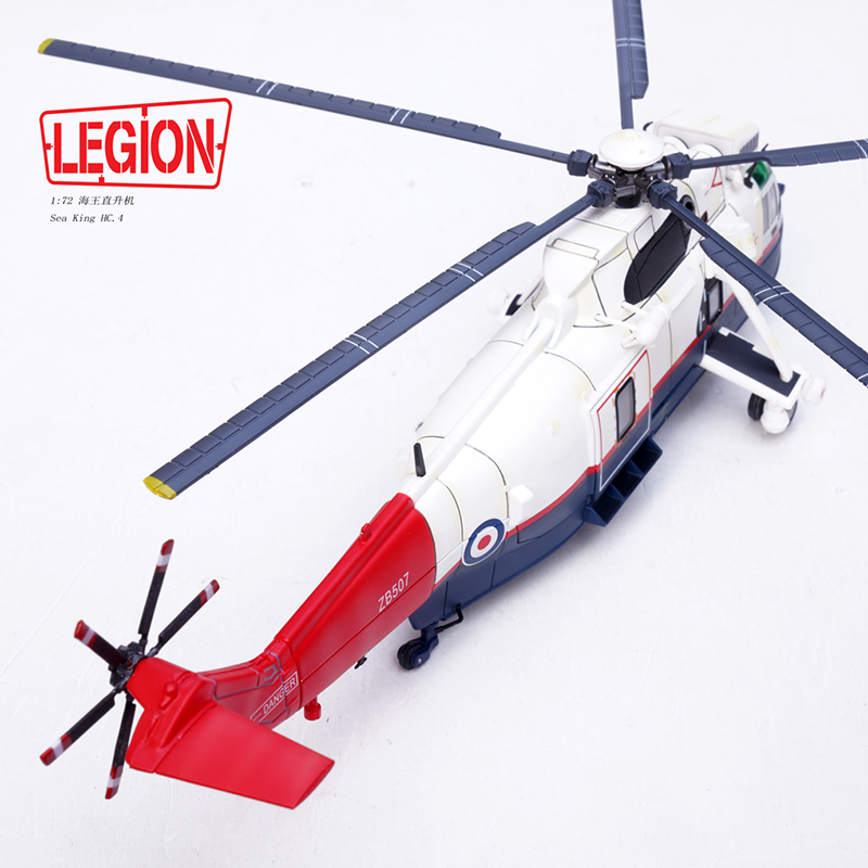 1:72 Legion 14008LD Sea King Helicopter HC.4 -Royal Navy ZB507 Diecast Model