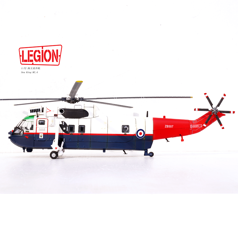 1:72 Legion 14008LD Sea King Helicopter HC.4 -Royal Navy ZB507 Diecast Model