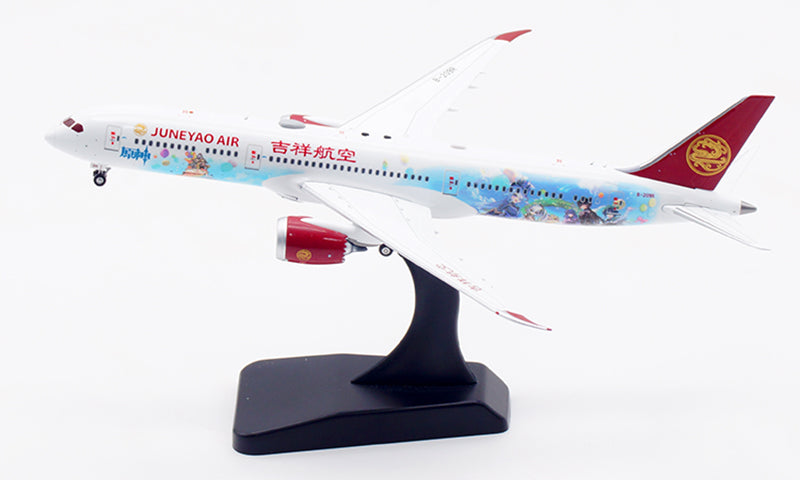 1:400 Aviation400 JuneYao Air B787-9 B-209R “Genshin Impact” Aircraft Model Free Tractor+Stand