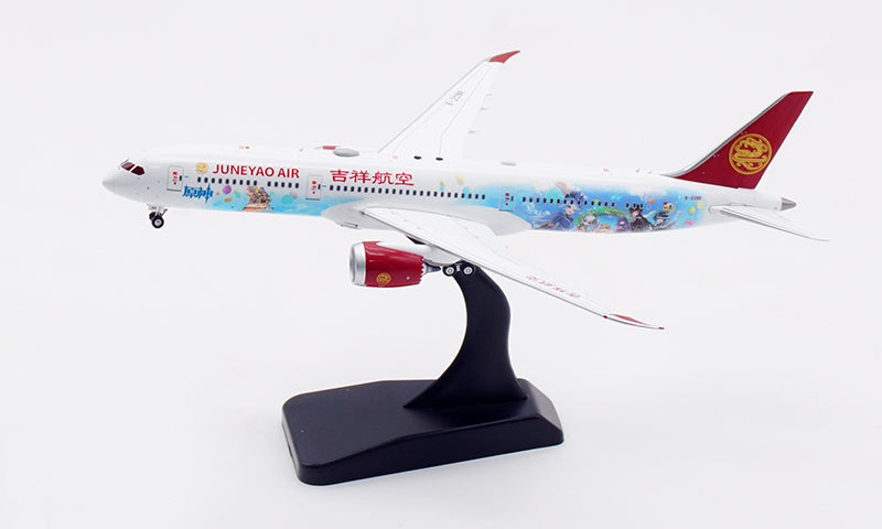 1:400 Aviation400 JuneYao Air B787-9 B-209R “Genshin Impact” Aircraft Model Free Tractor+Stand