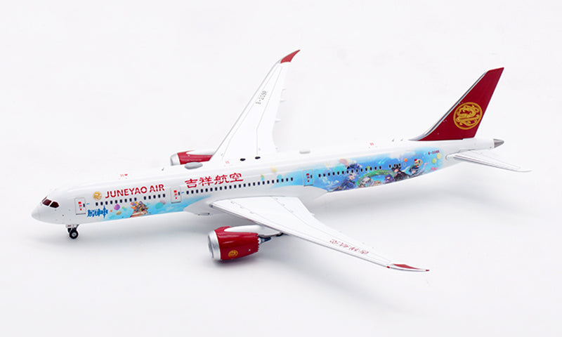 1:400 Aviation400 JuneYao Air B787-9 B-209R “Genshin Impact” Aircraft Model Free Tractor+Stand