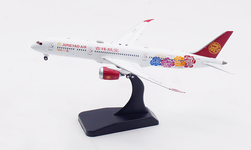 1:400 Aviation400 JuneYao Air B787-9 B-20DT Aircraft Model Free Tractor+Stand