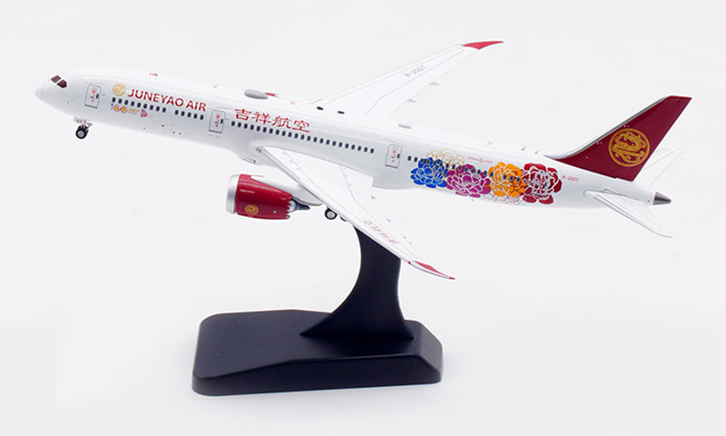 1:400 Aviation400 JuneYao Air B787-9 B-20DT Aircraft Model Free Tractor+Stand