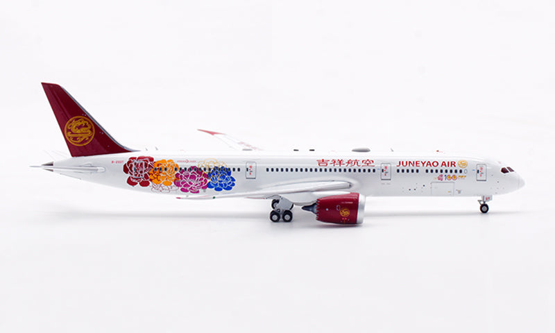 1:400 Aviation400 JuneYao Air B787-9 B-20DT Aircraft Model Free Tractor+Stand