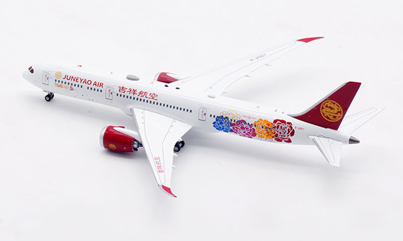 1:400 Aviation400 JuneYao Air B787-9 B-20DT Aircraft Model Free Tractor+Stand