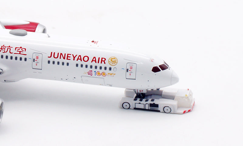 1:400 Aviation400 JuneYao Air B787-9 B-20DT Aircraft Model Free Tractor+Stand