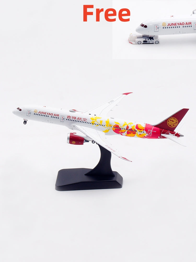 1:400 Aviation400 JuneYao Air B787-9 B-20D1 Aircraft Model Free Tractor+Stand