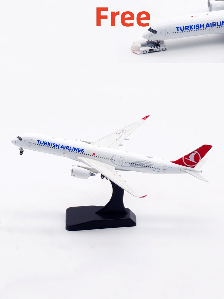 1:400 Aviation400 Turkish Airlines A350-900 TC-LGL Aircraft Model Free Tractor+Stand