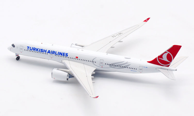 1:400 Aviation400 Turkish Airlines A350-900 TC-LGL Aircraft Model Free Tractor+Stand