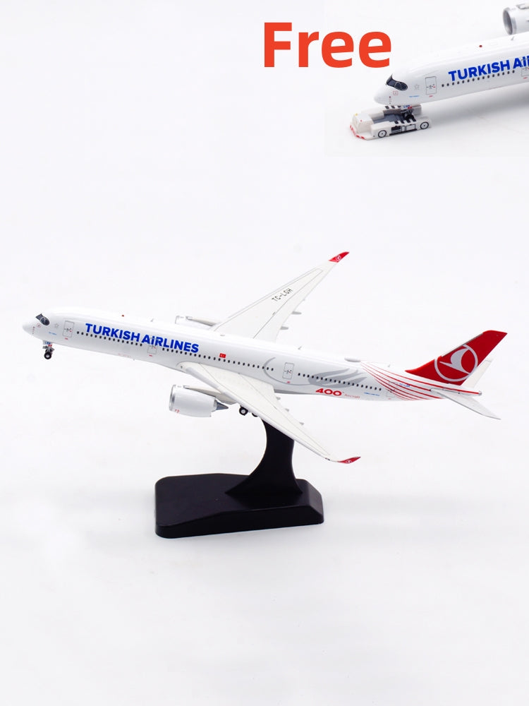 1:400 Aviation400 Turkish Airlines A350-900 TC-LGH Aircraft Model Free Tractor+Stand
